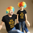 BEST DAD AND SON BLACK TEES